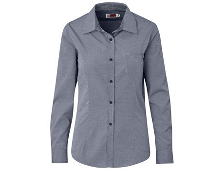 Ladies Long Sleeve Coventry Shirt - Navy (BAS-9501-N)