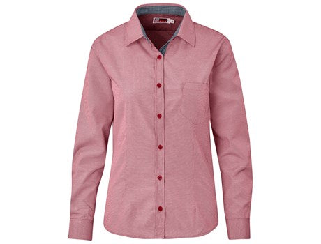 Ladies Long Sleeve Coventry Shirt - Red (BAS-9501-R)