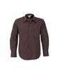 Mens Long Sleeve Manhattan Striped Shirt - Brown Old (BIZ-3624-BR)