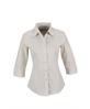 Ladies 3/4 Sleeve Manhattan Striped Shirt  - Khaki (BIZ-3625-KH)