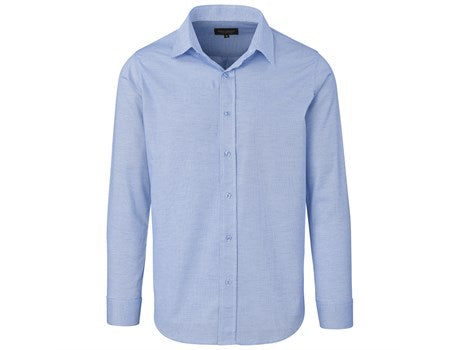 Mens Long Sleeve Taylor Shirt - Blue (GP-11602-BU)