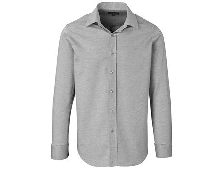 Mens Long Sleeve Taylor Shirt - Grey (GP-11602-GY)