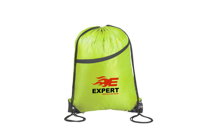 Double-up Drawstring Bag - Lime Only