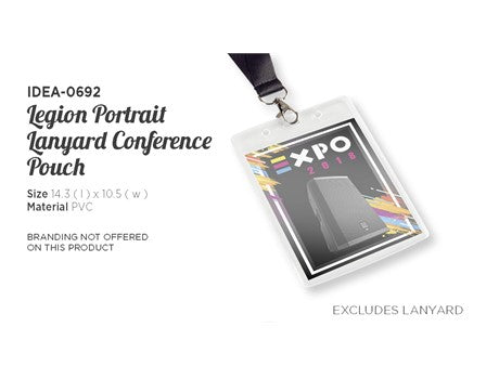 Legion Lanyard Portrait Conference Pouch (IDEA-0692)