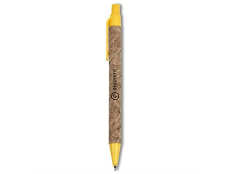 Okiyo Elm Cork Ball Pen - Yellow (PEN-1995-Y)