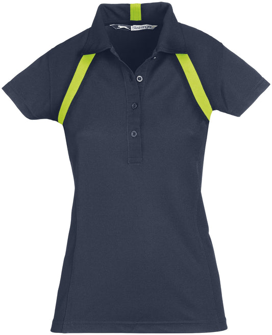 Ladies Jebel Golf Shirt - Navy nad Lime Only