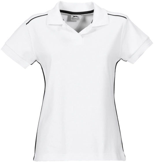 Ladies Backhand Golf Shirt -White Only