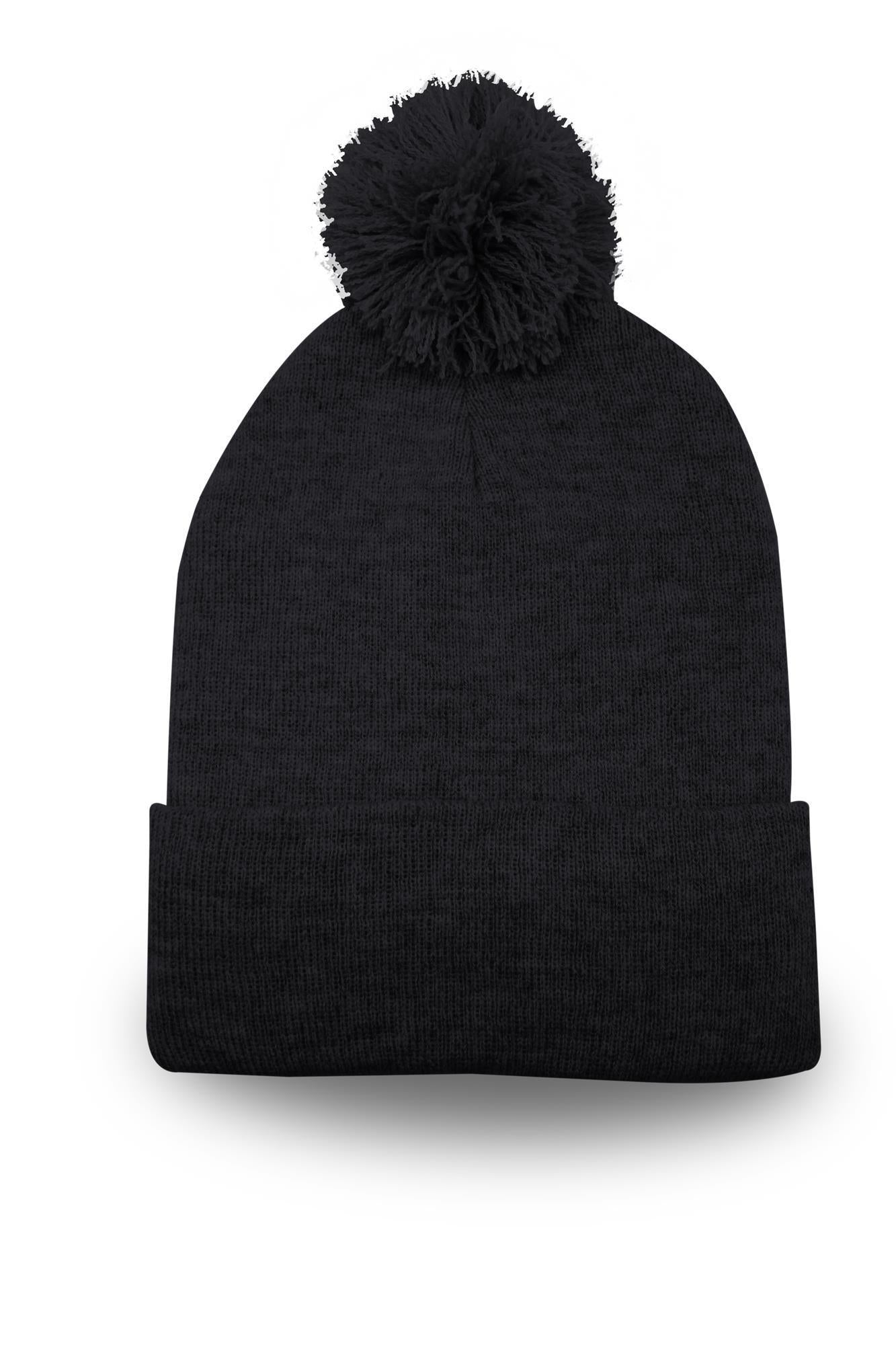 B1900 Pom Pom Beanie With Cuff